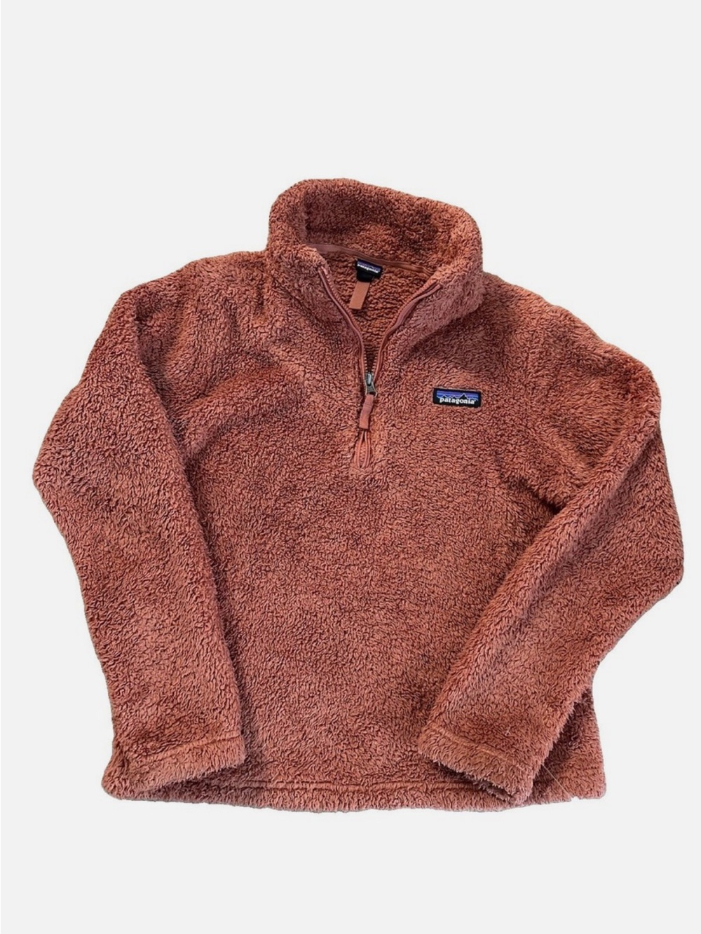 Patagonia Women's Los Gatos 1/4-Zip fleece pullover in a brown/tan color Size S